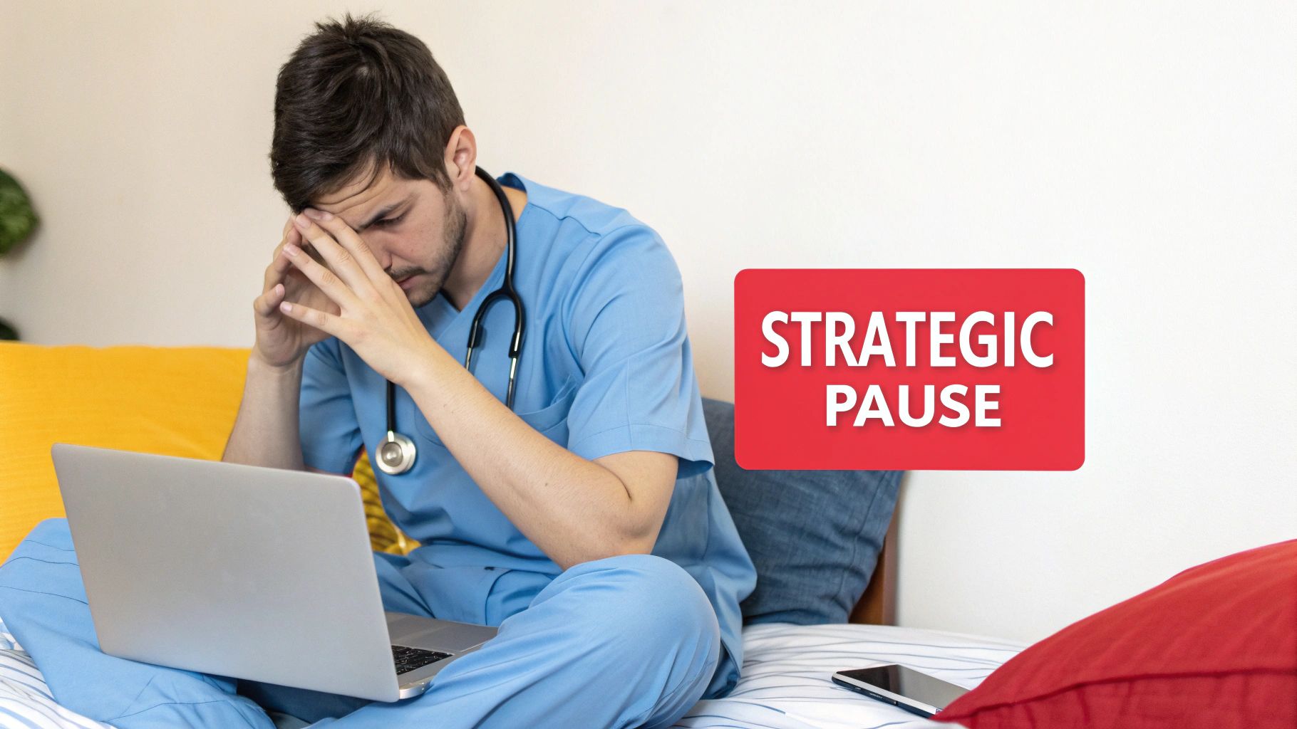 A person looking thoughtfully out a window, representing a moment of reflection after receiving disappointing news.