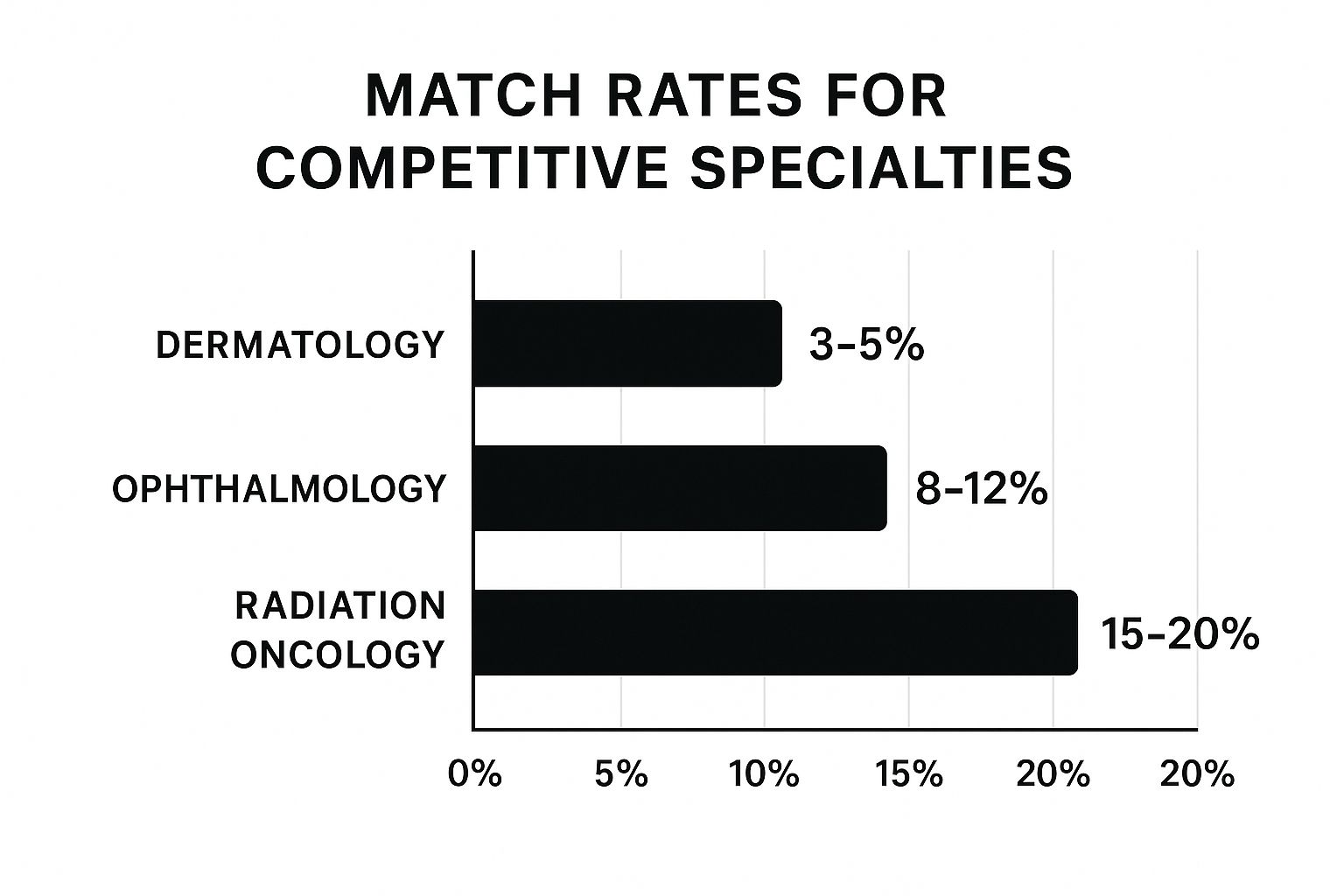 Infographic showing key data about Specialty-Specific ERAS Applications (Dermatology, Ophthalmology, Radiation Oncology)