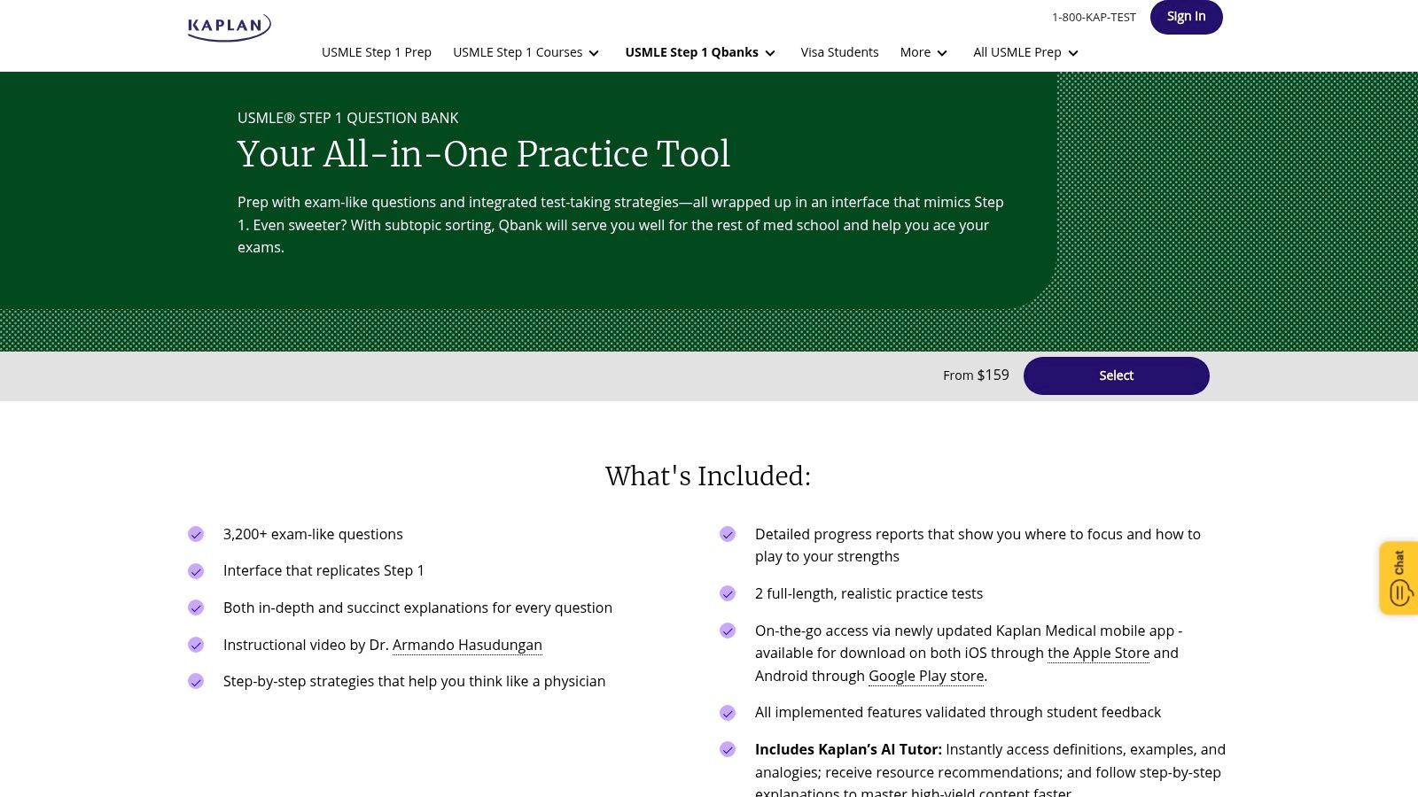 Kaplan Medical (QBank, on-demand course, lecture notes)