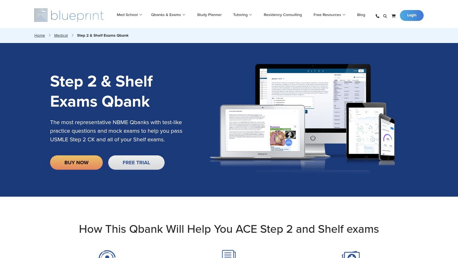 Blueprint Prep — Step 2 CK & Shelf Exams Qbank