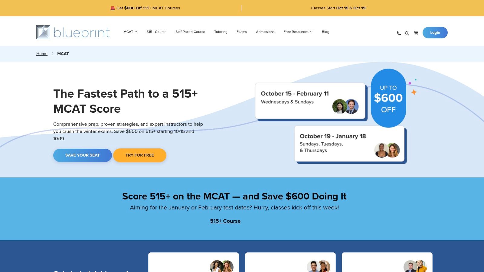 Blueprint MCAT (formerly Next Step)