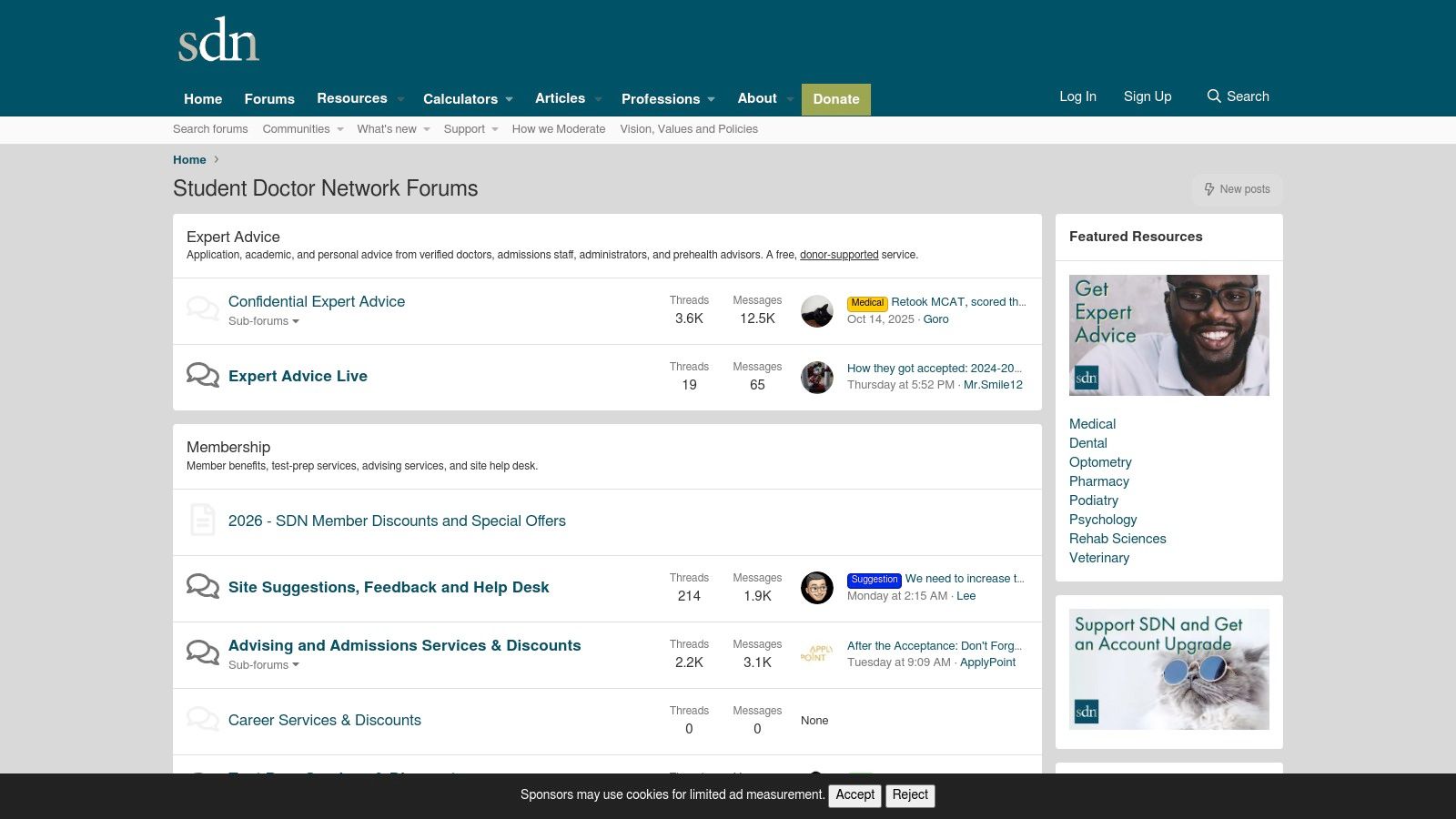 Student Doctor Network (SDN) – Forums