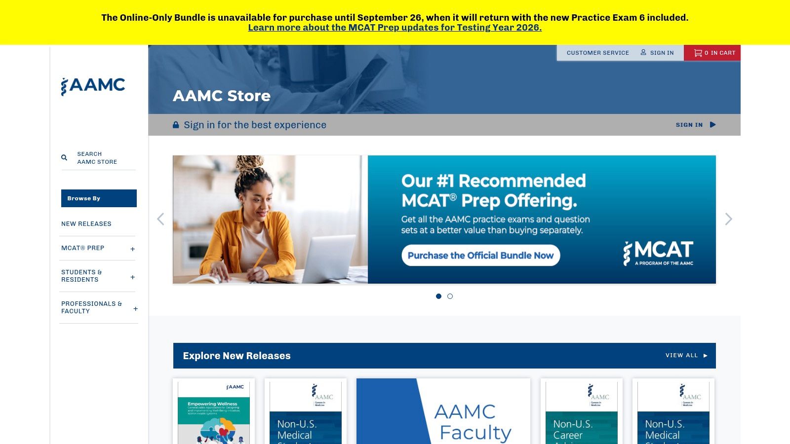 AAMC (Association of American Medical Colleges) – Official MCAT Prep