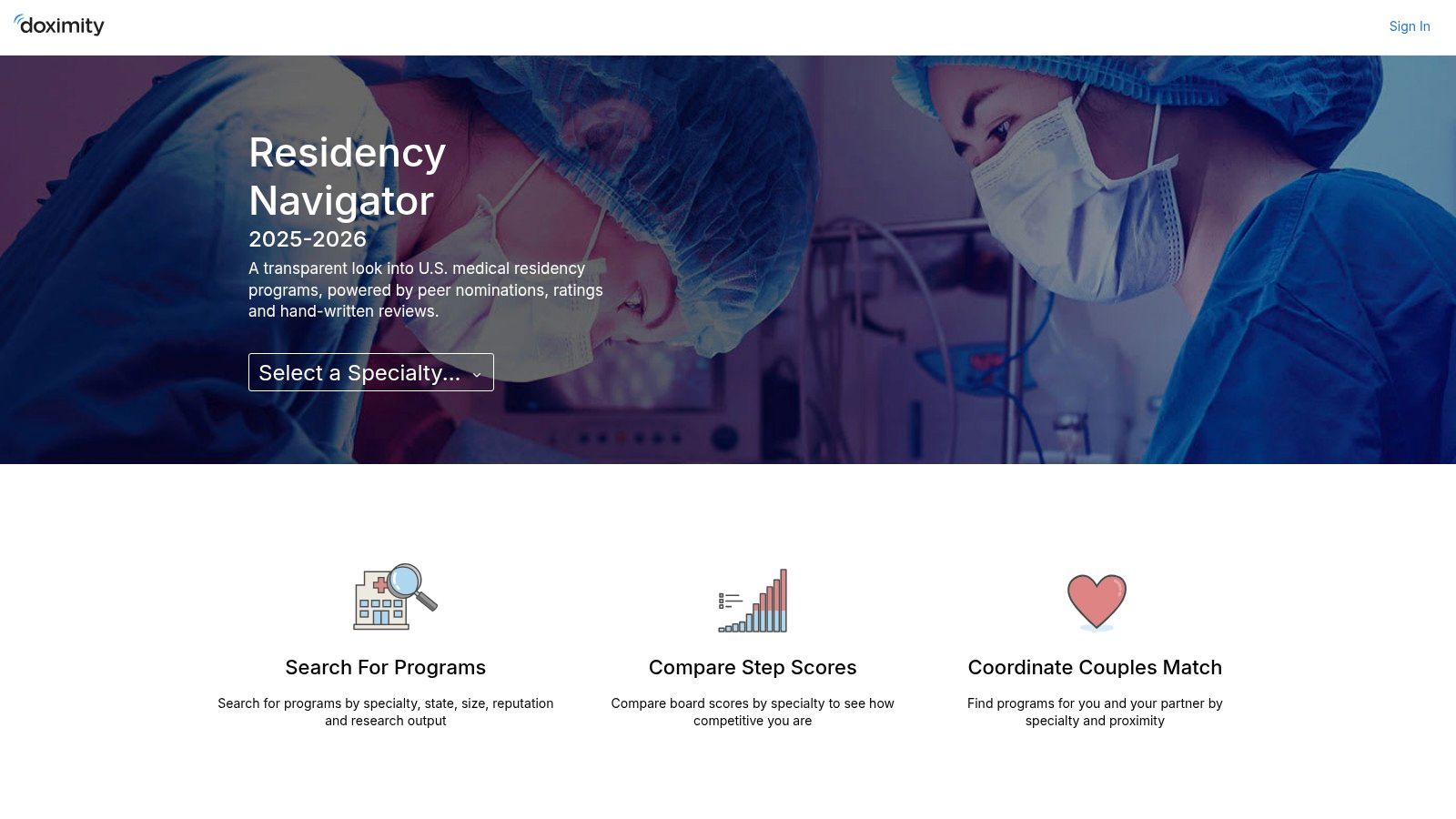 Doximity Residency Navigator