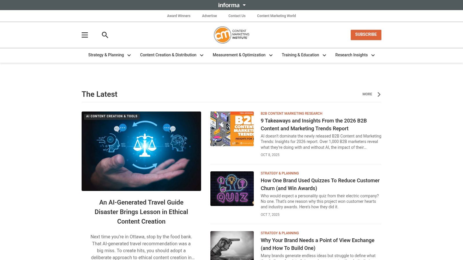 Content Marketing Institute (CMI)