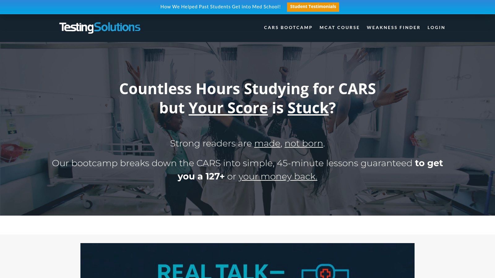 Testing Solutions (CARS Bootcamp)