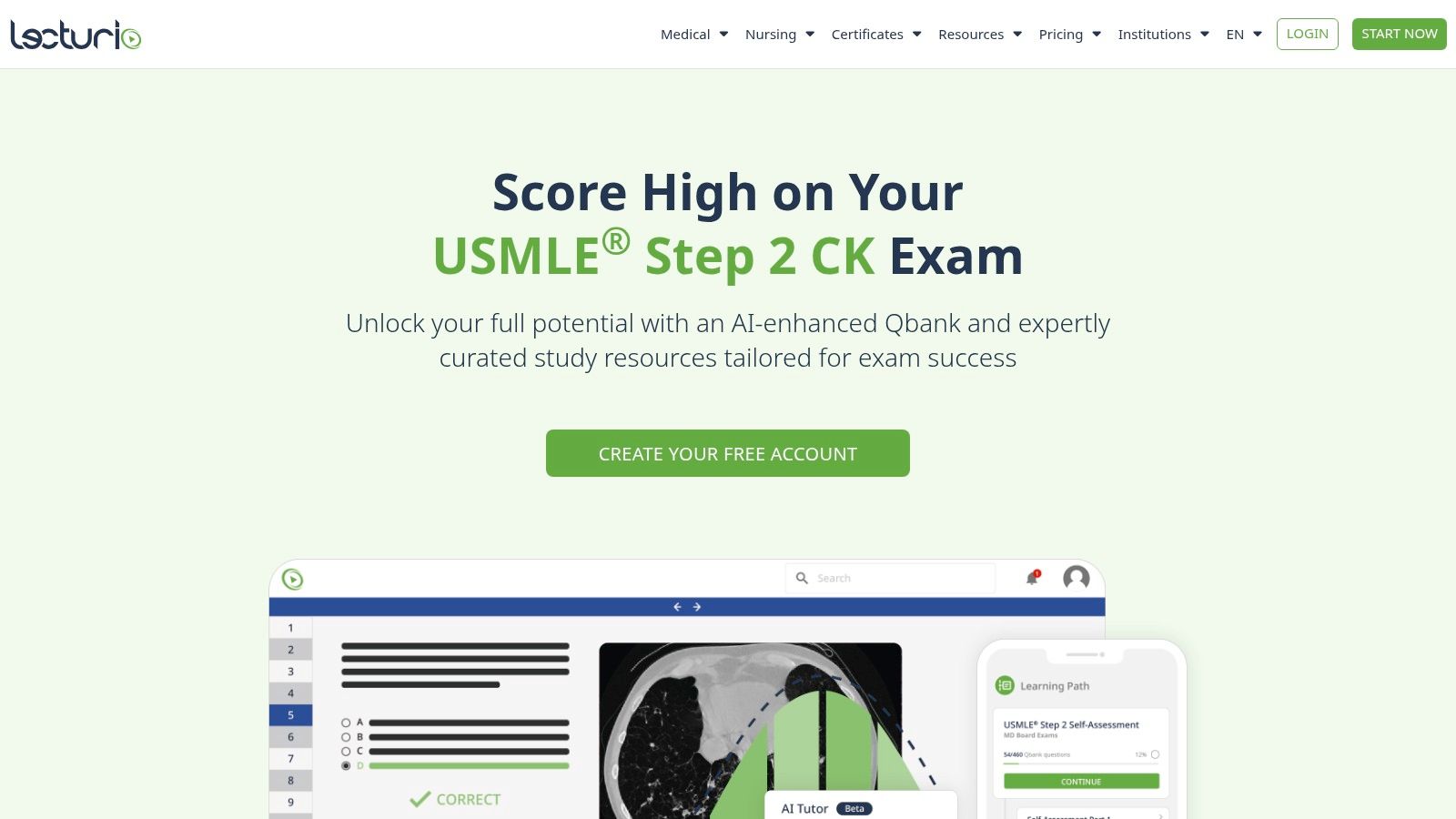 Lecturio Medical — Premium (Videos + Step 2 Qbank)