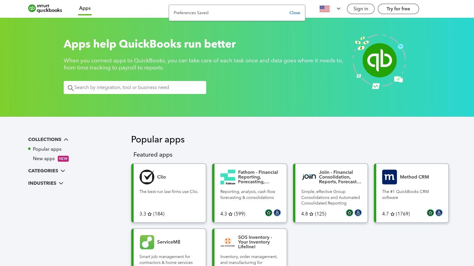 QuickBooks App Store (U.S.)