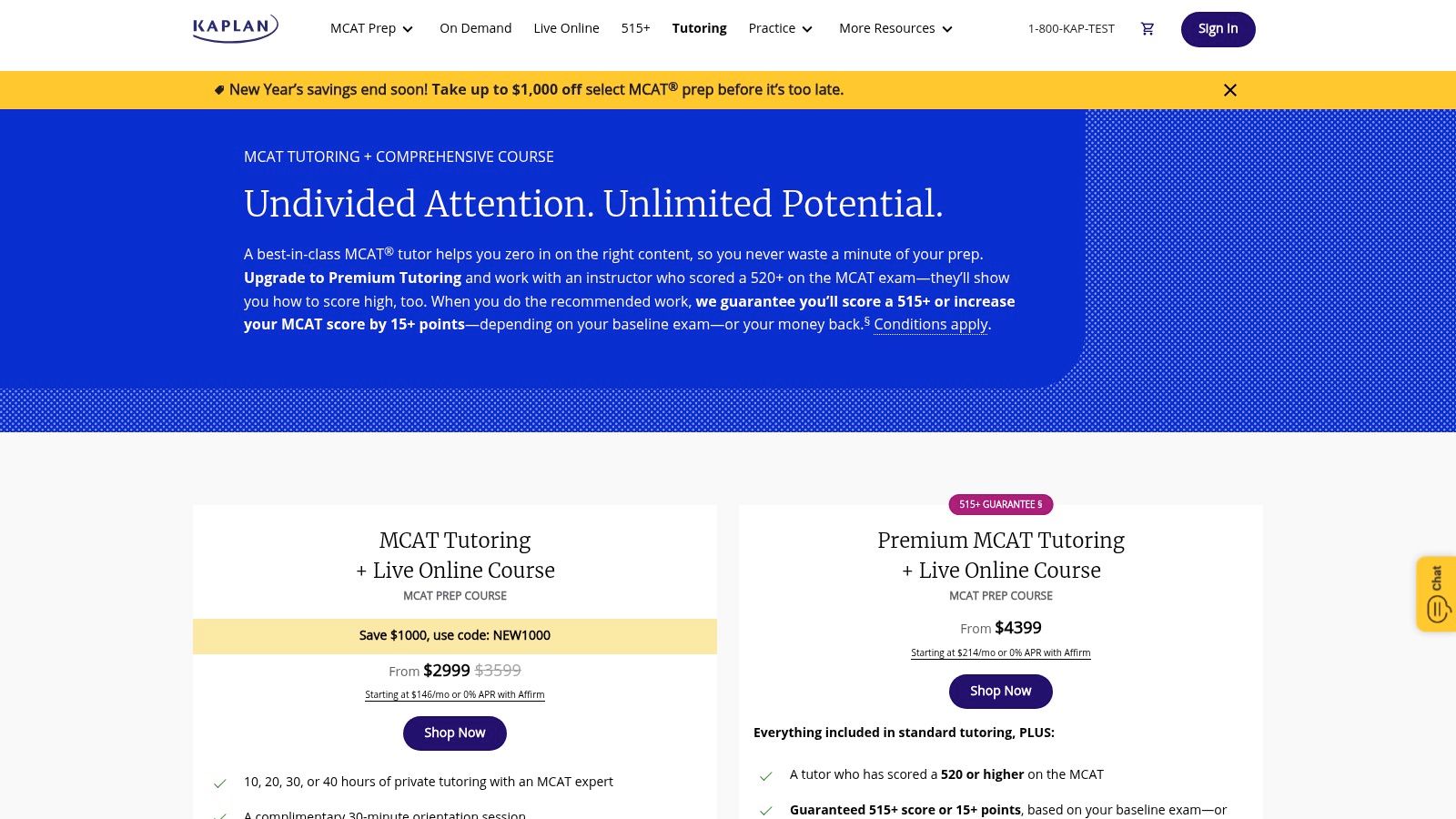 Kaplan MCAT Tutoring