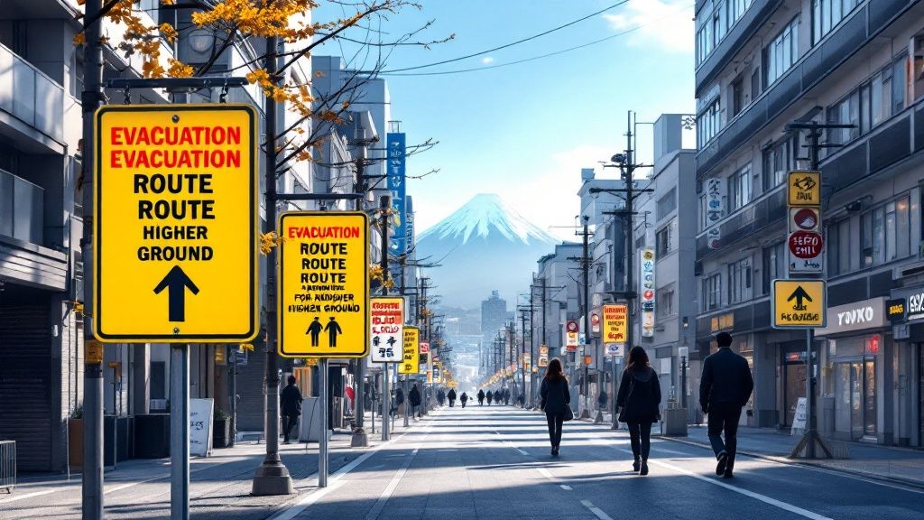 Tokyo Earthquake and Tsunami Evacuation Plans