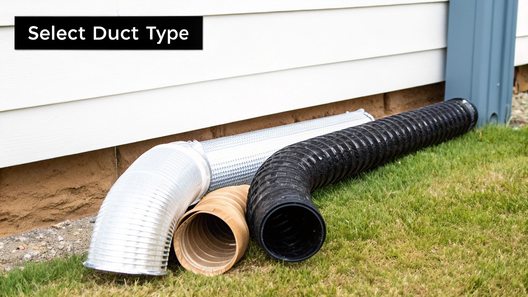 selecting proper clothes dryer vent duct type