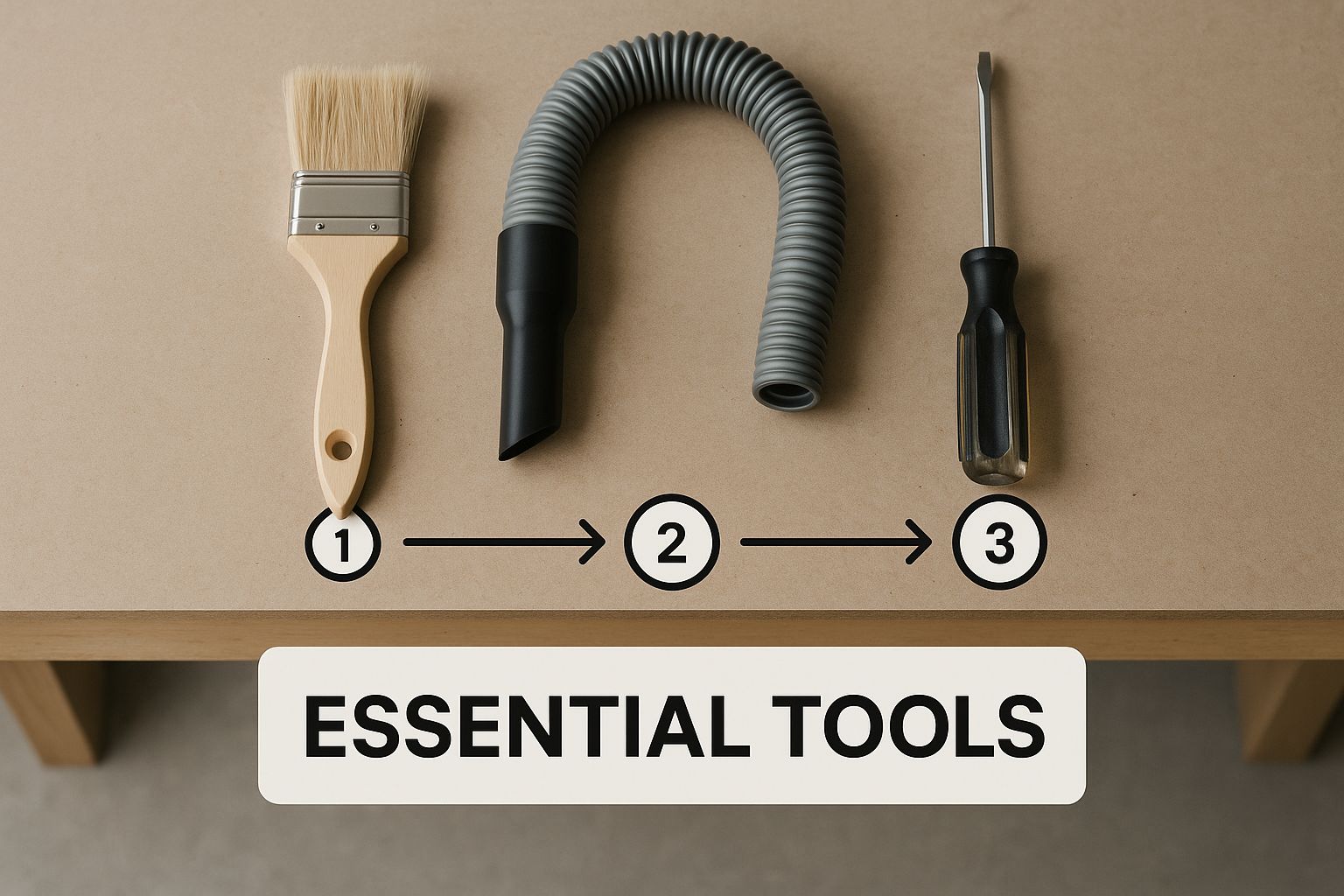 DIY dryer vent cleaning tools