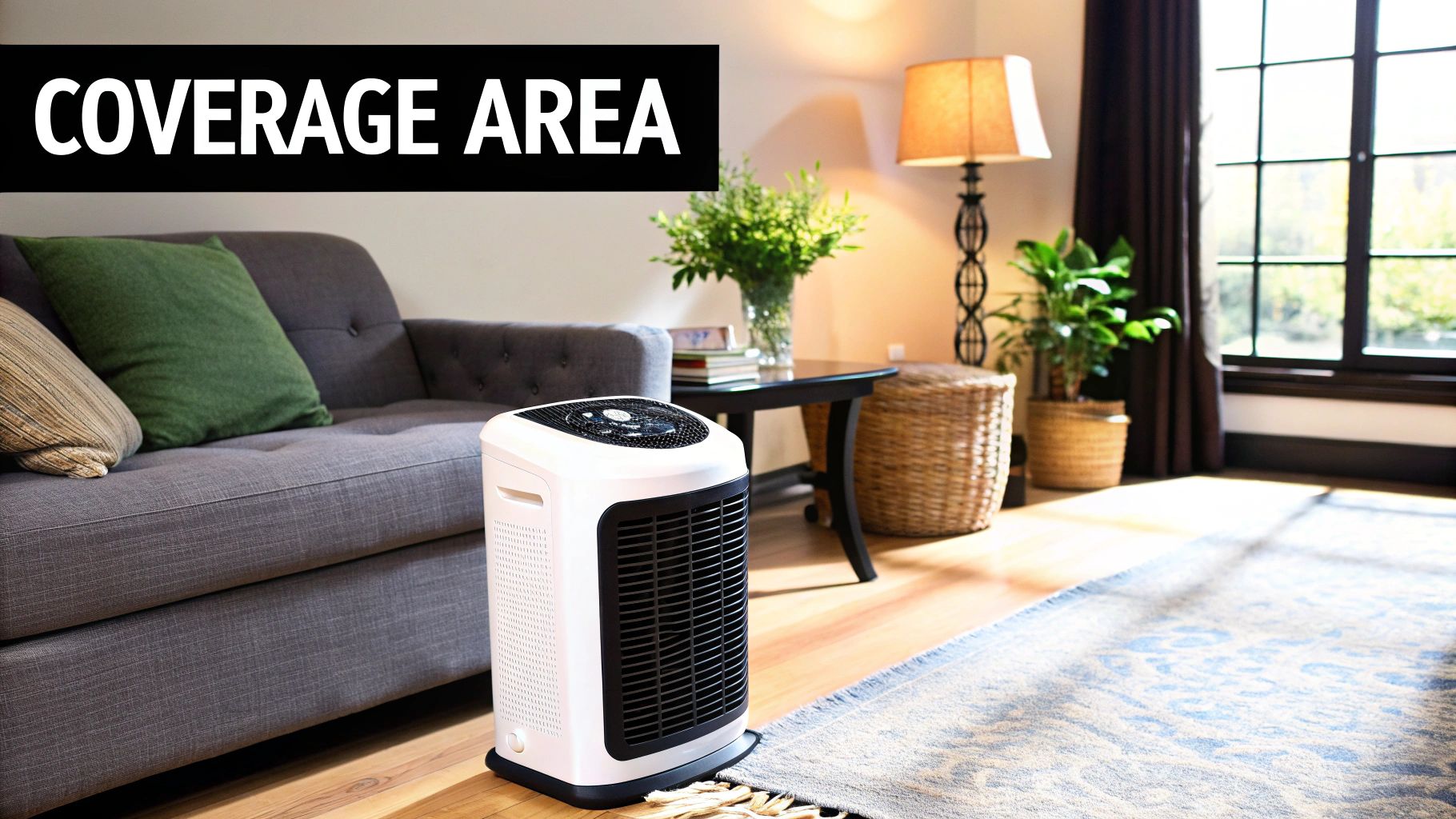Air Cleaner vs Air Purifier coverage area
