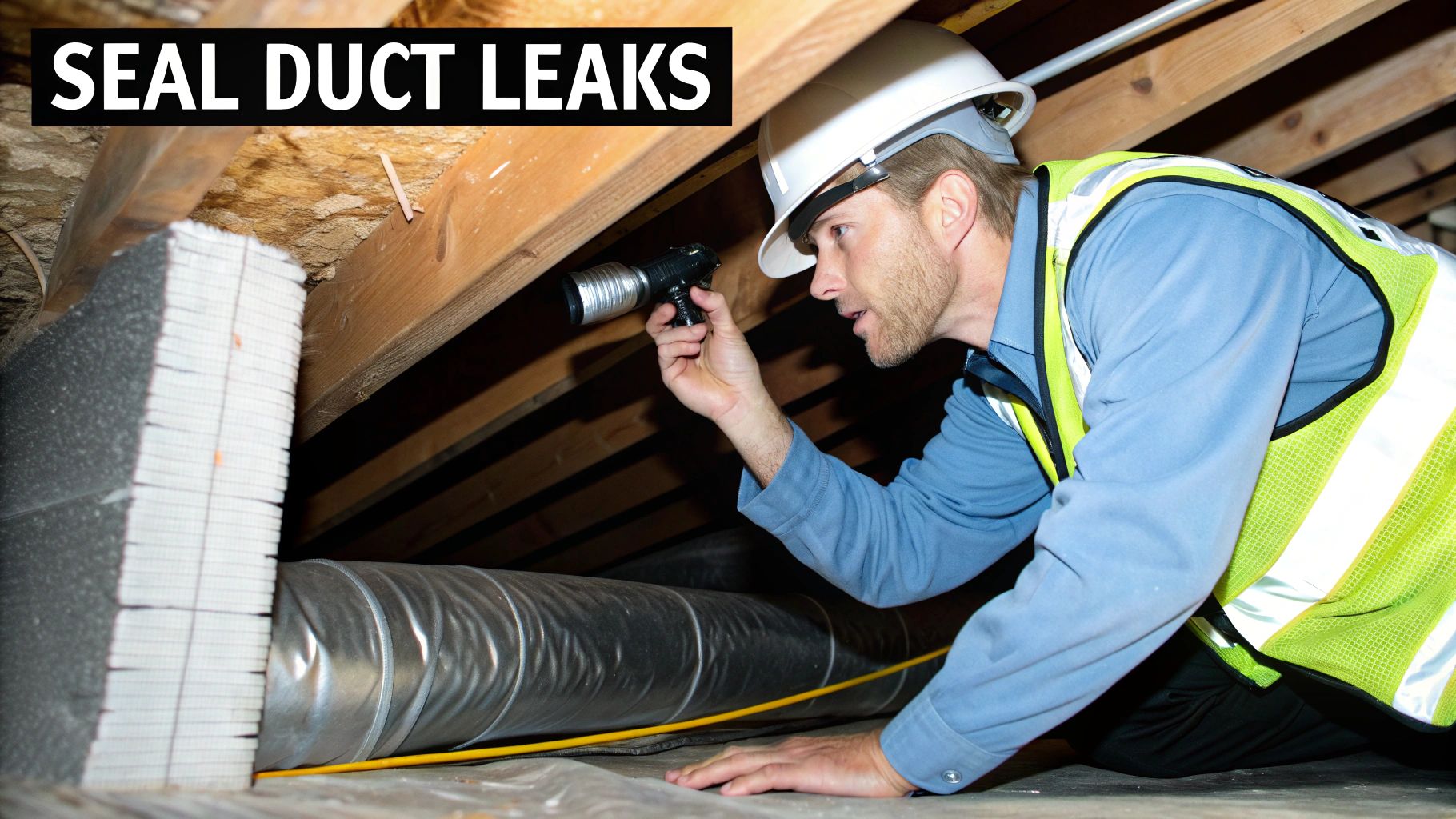 Checking for air duct leaks
