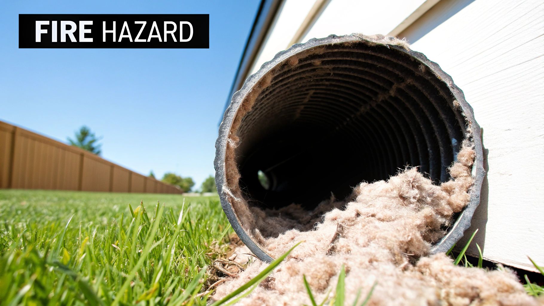 Dryer Vent exhaust lint