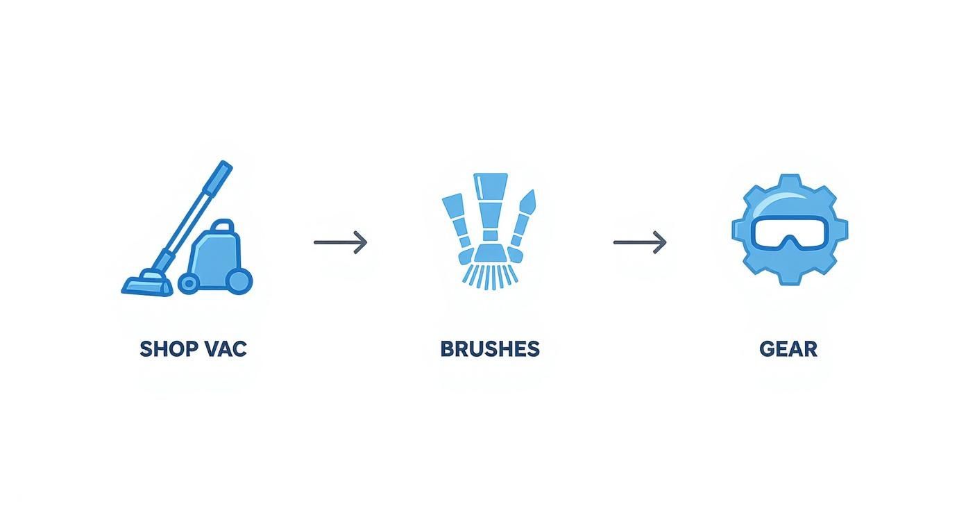 Infographic about air duct deep cleaning