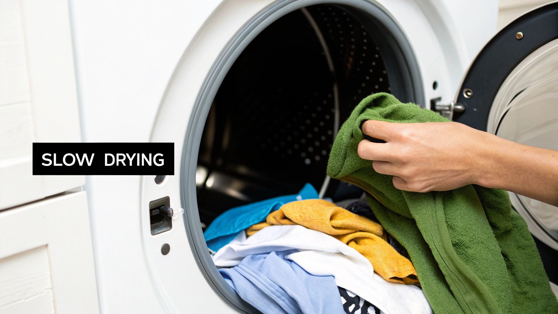 Laundry dryer is not drying clothes