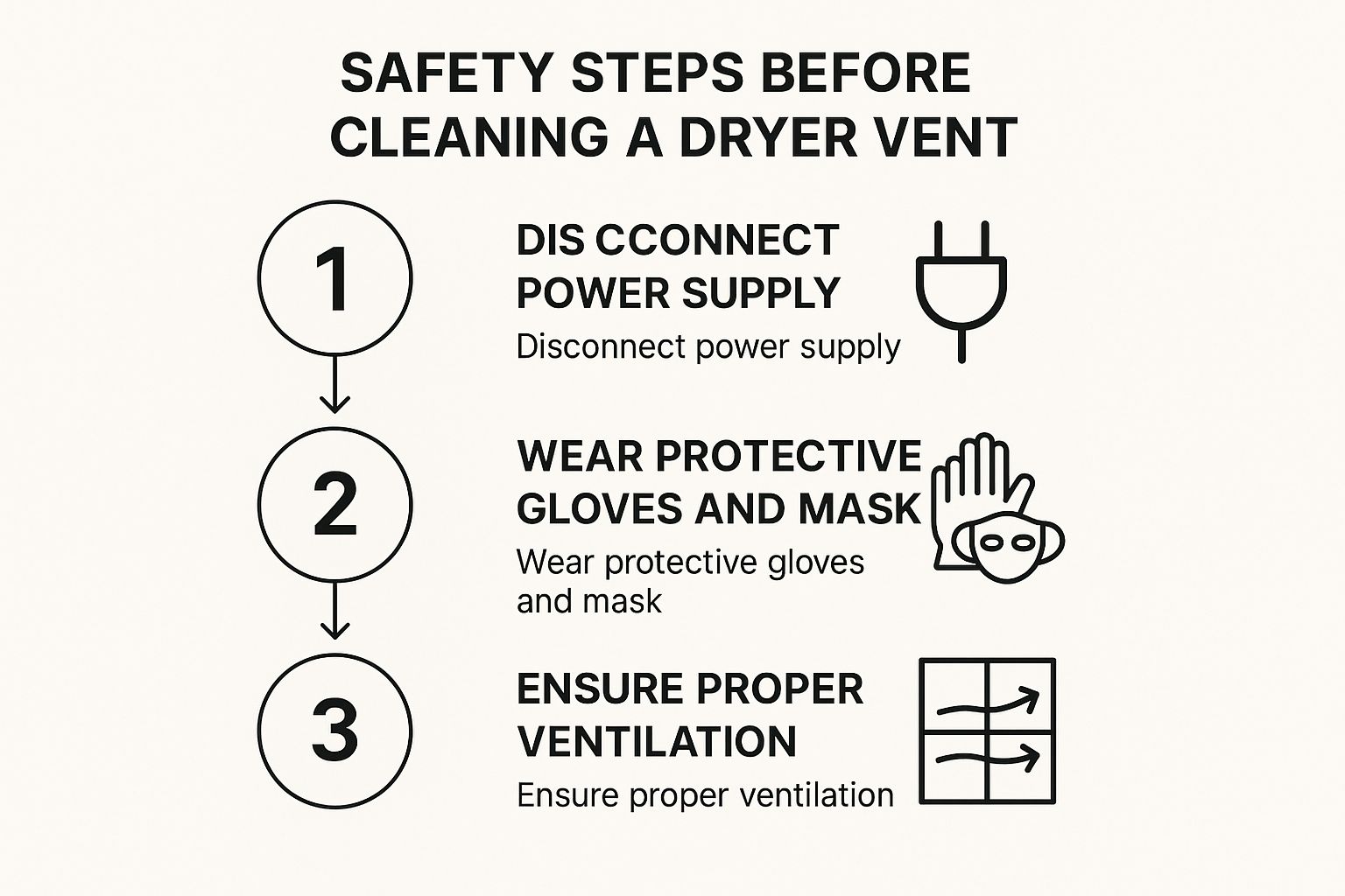 Dryer Vent Cleaning Safety Tips Infographic