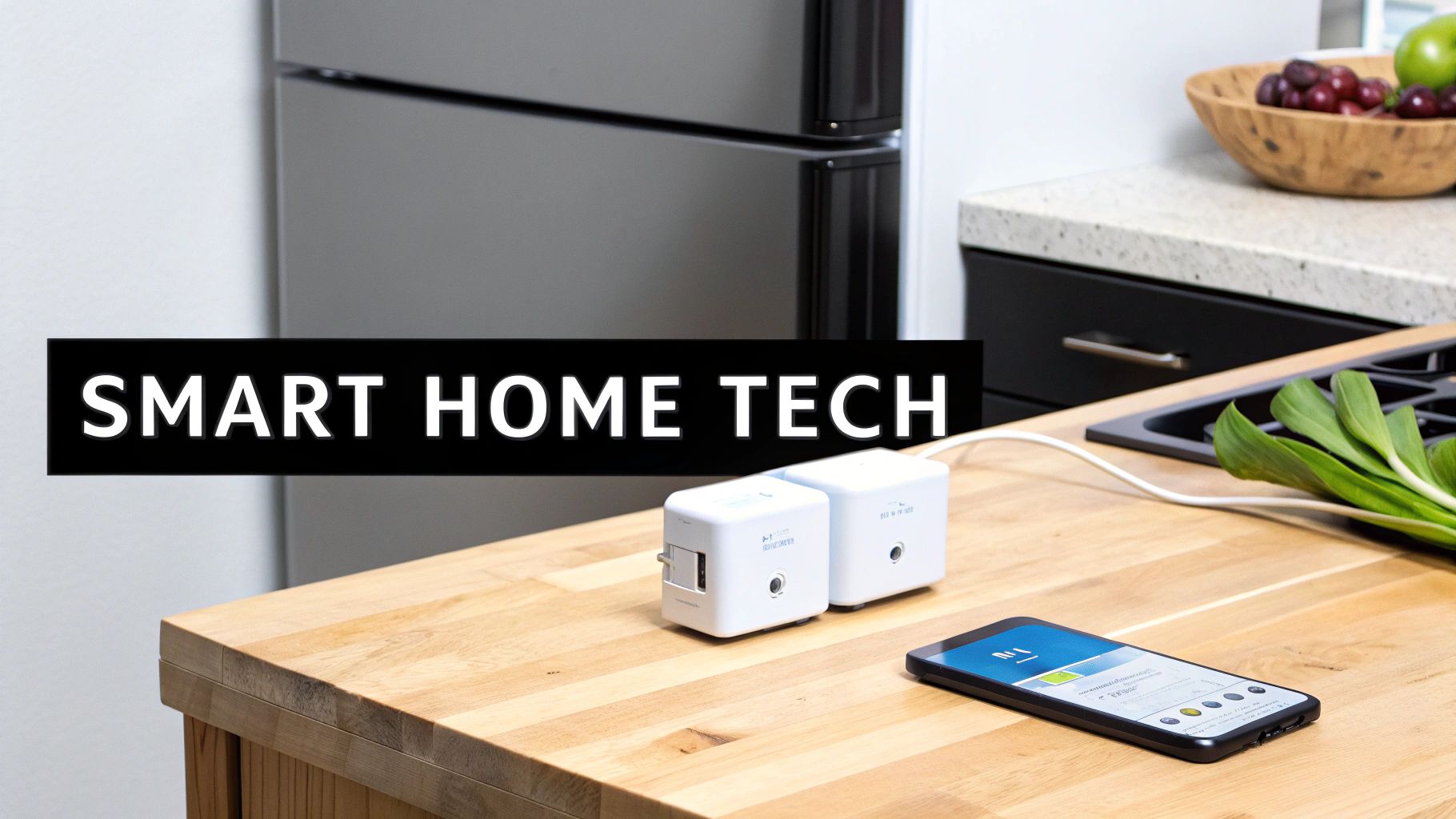 Woman unplugging a coffee maker