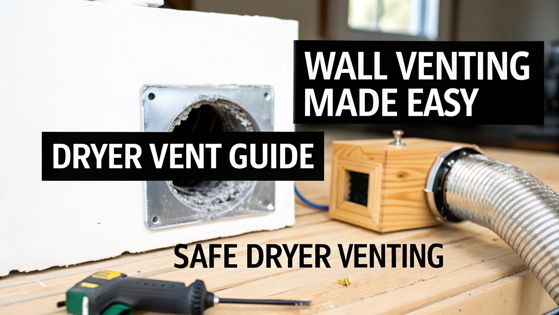 Guide to venting a dryer through the wall safely and correctly
