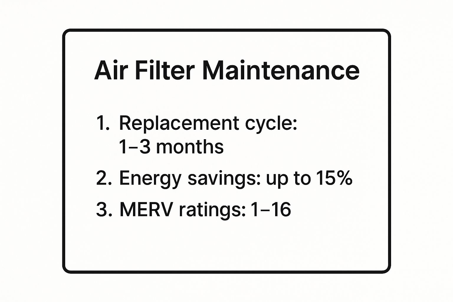 HVAC Preventive Maintenance Checklist Graphic