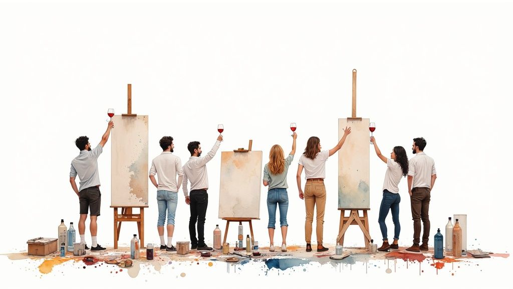 Paint and Sip Party