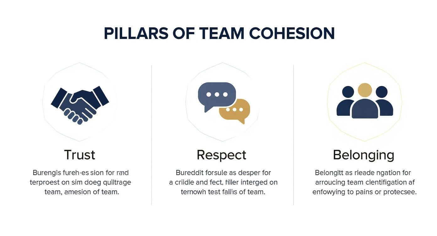 Infographic about what is team cohesion