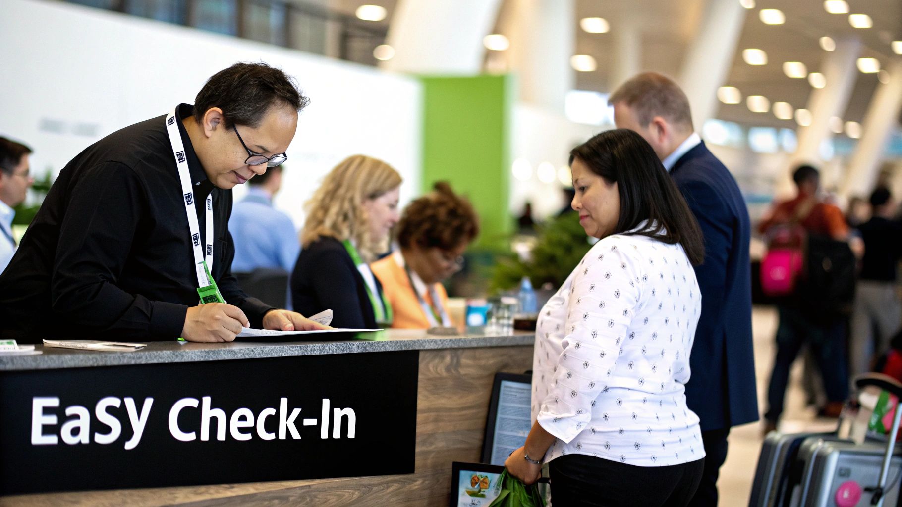 Infographic detailing the process of Registration and Attendee Management