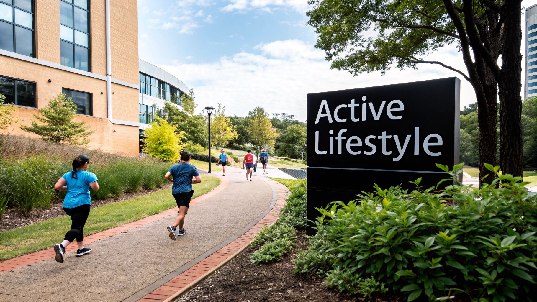Infographic showing key data about Nike's Active Lifestyle Integration Program