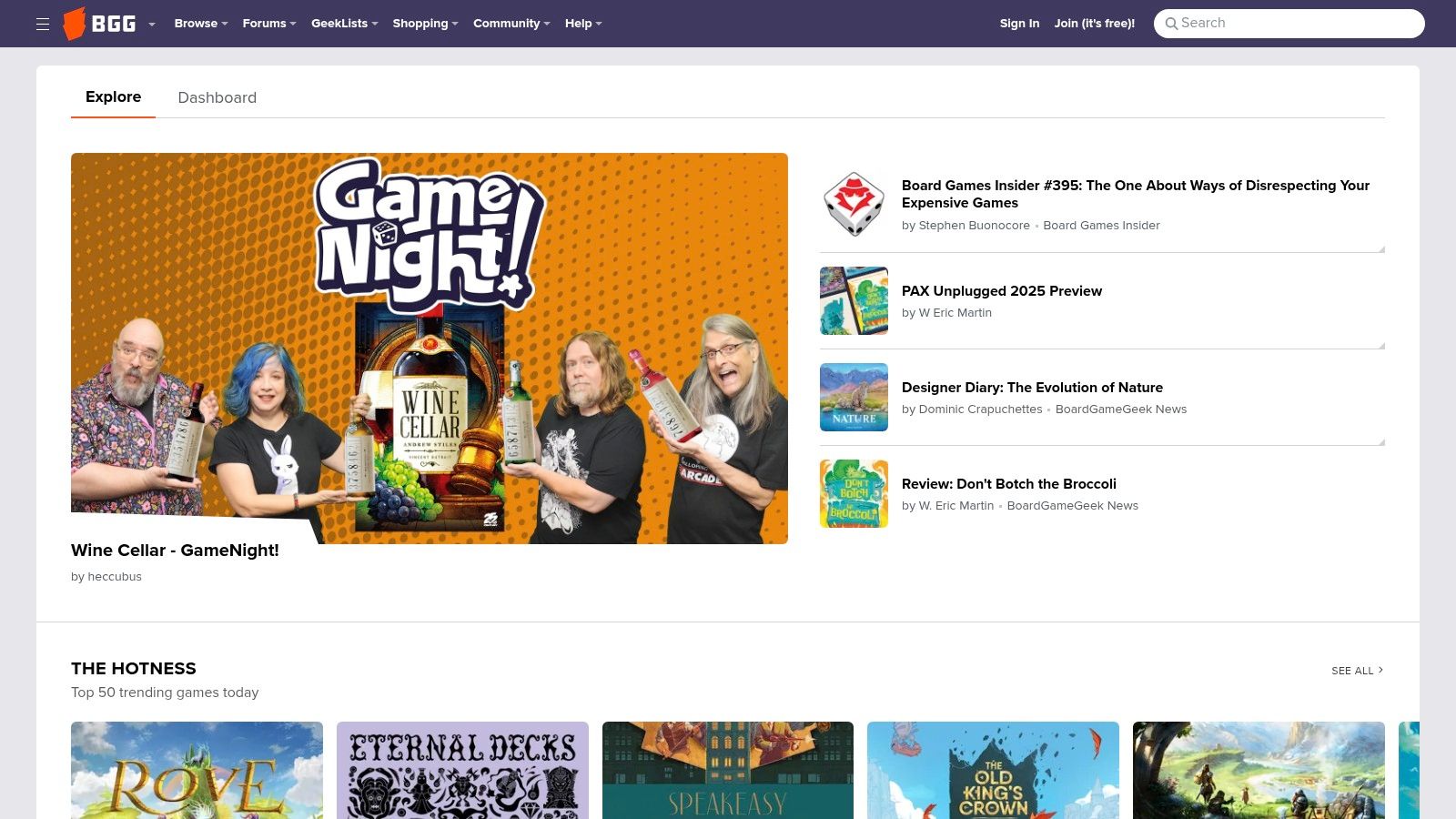 BoardGameGeek (BGG)