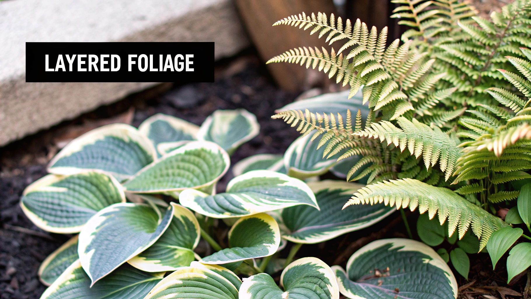 A tranquil moss garden with carefully placed stones and small ferns under the dappled light of trees.