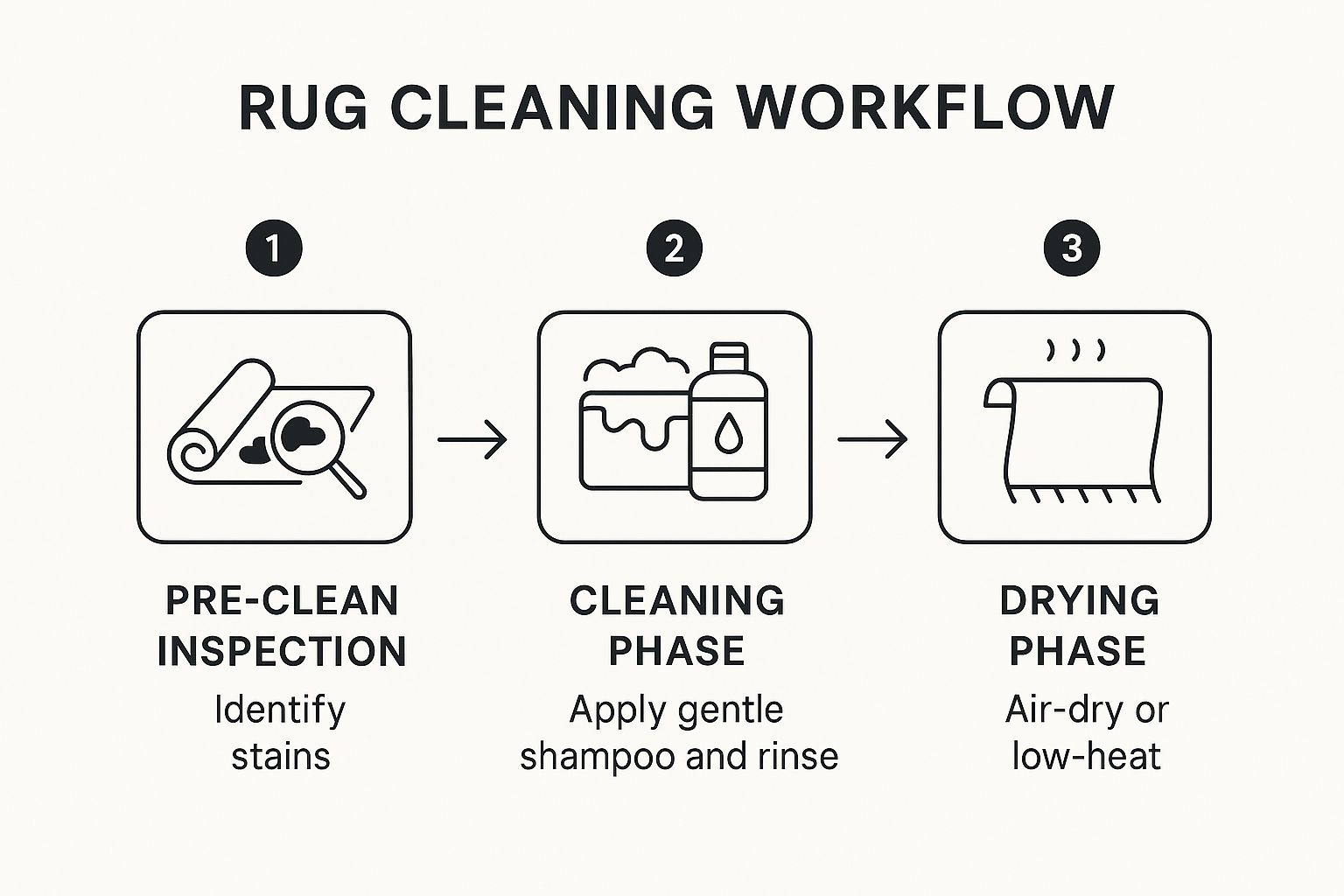 Infographic about rug cleaning near me