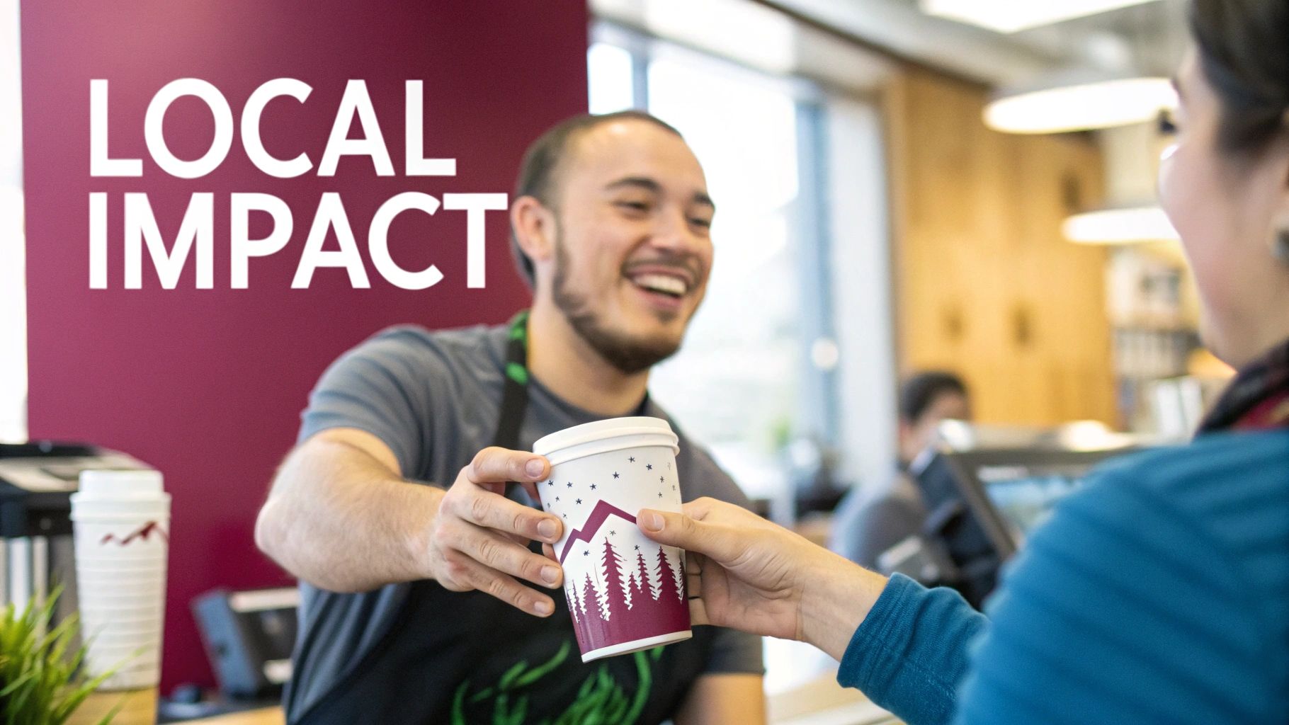 Community members shopping at a vibrant local Vancouver market, showcasing community support.