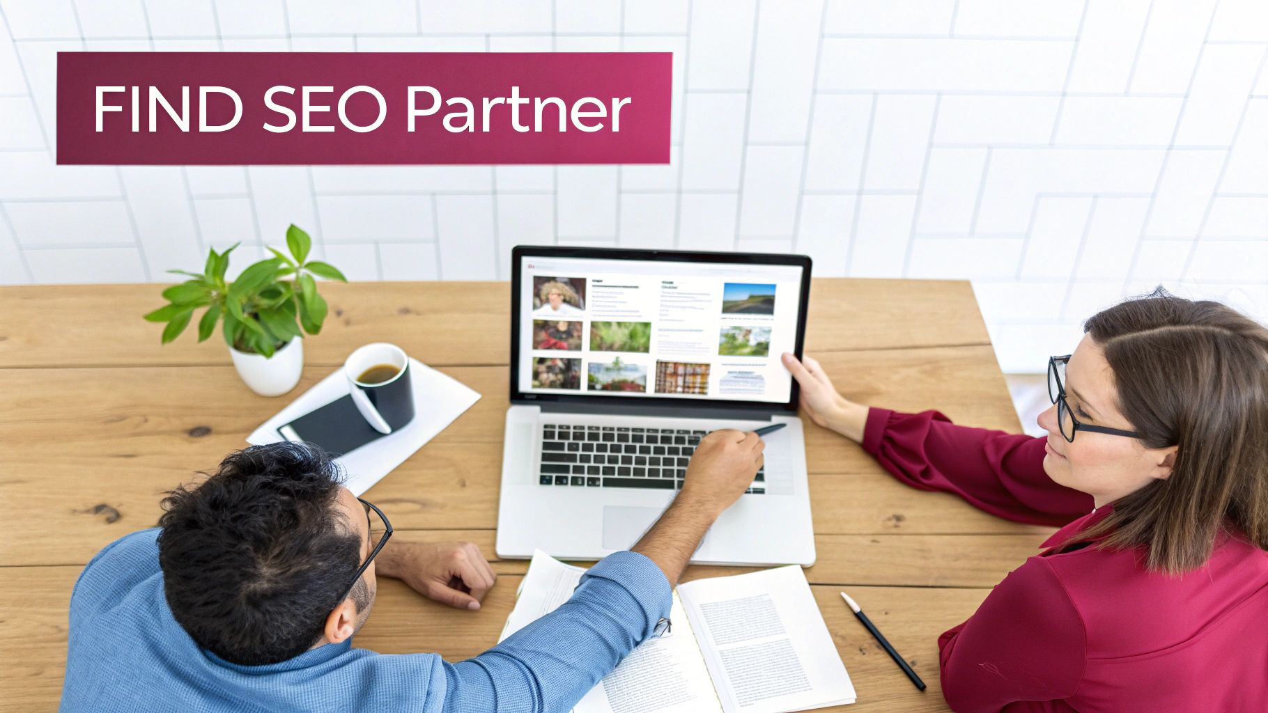 A team of professionals collaborating around a table, reviewing charts and data on laptops.