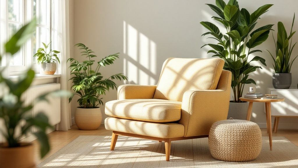 A person on the phone scheduling a professional cleaning service