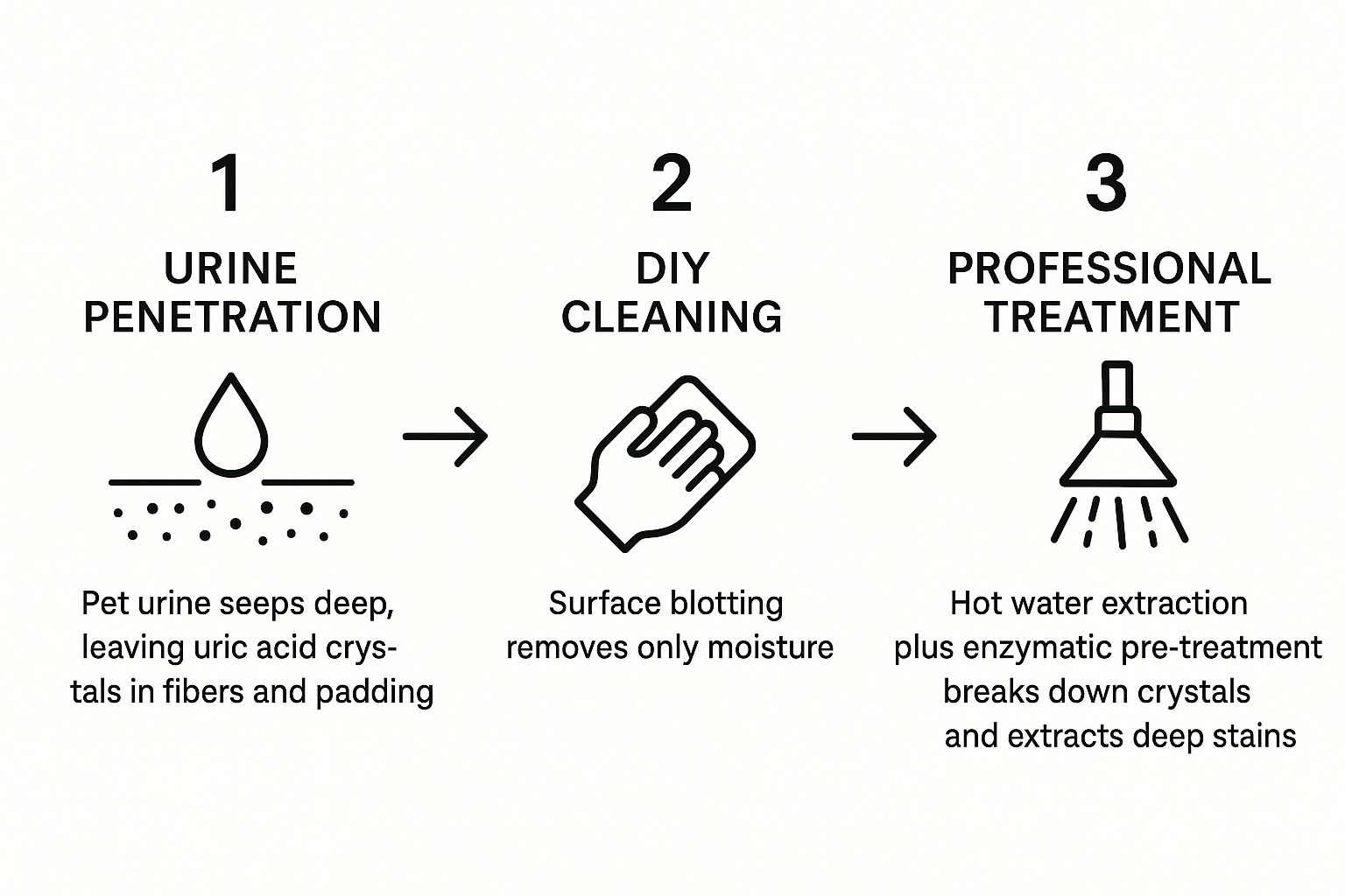 Infographic about pet stain professional carpet cleaning