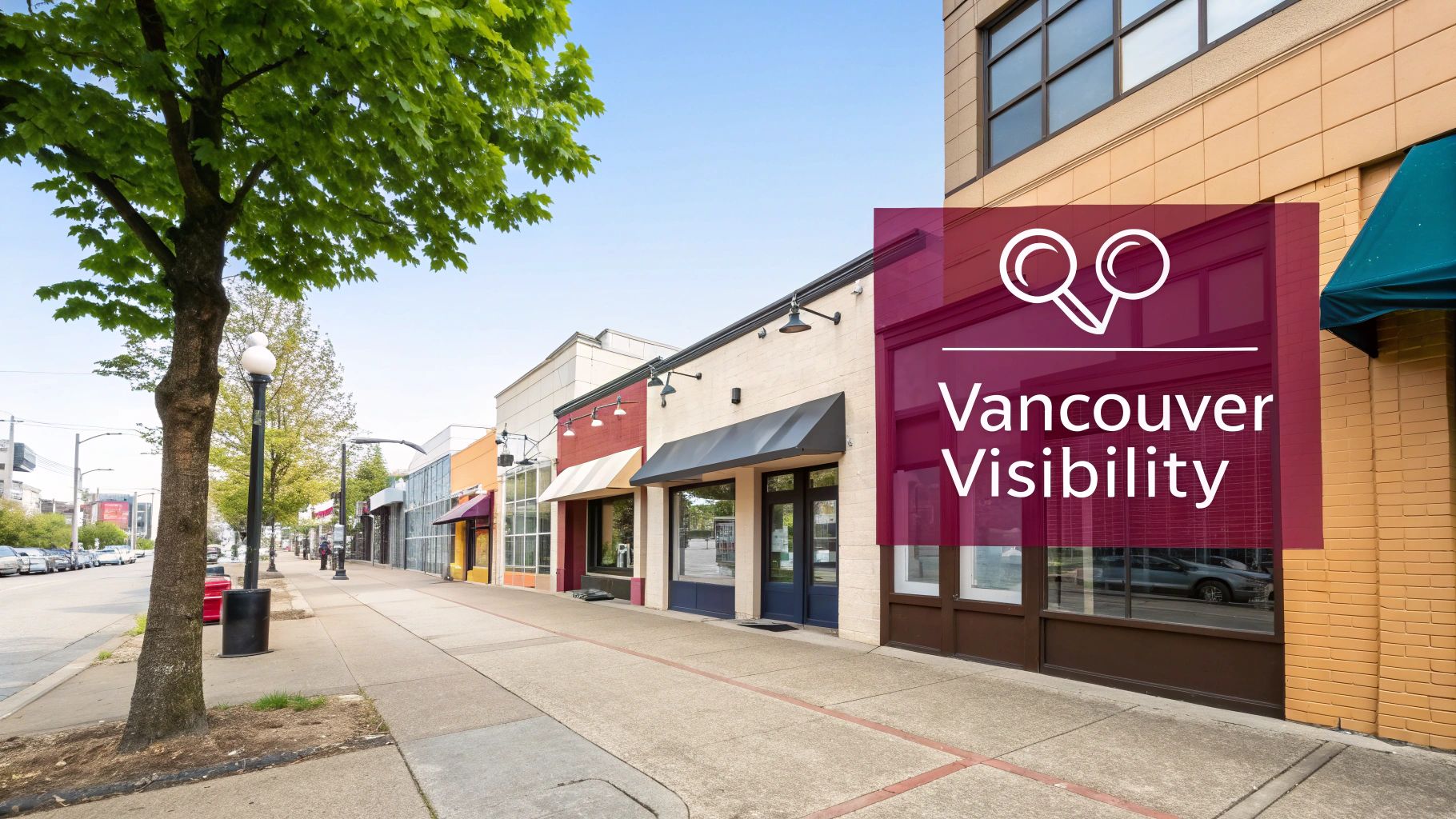 A scenic view of Vancouver's city skyline and harbor, representing the competitive business market.