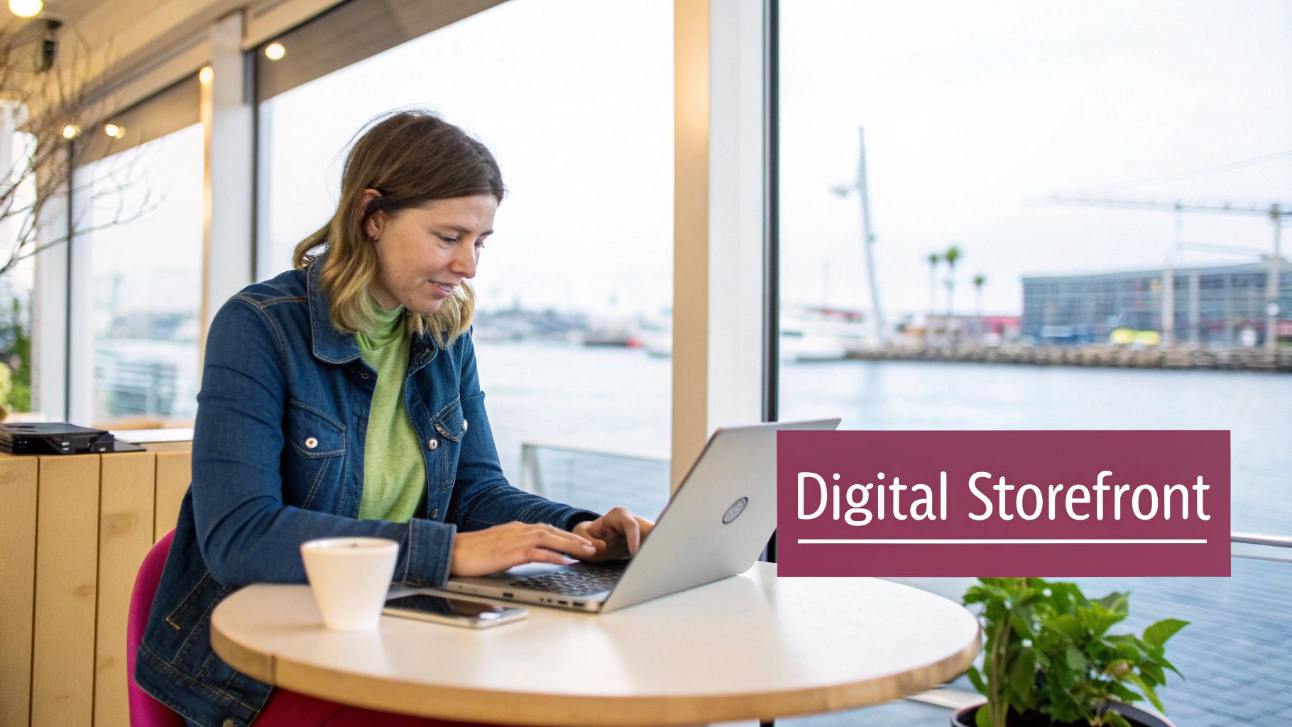 A bustling Vancouver street with shops, representing the local business scene.