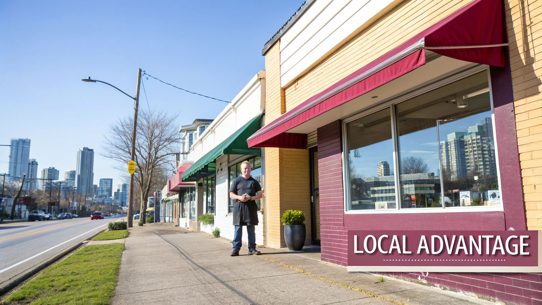 A cityscape of Vancouver, showing the city's unique business environment that requires a local SEO approach.