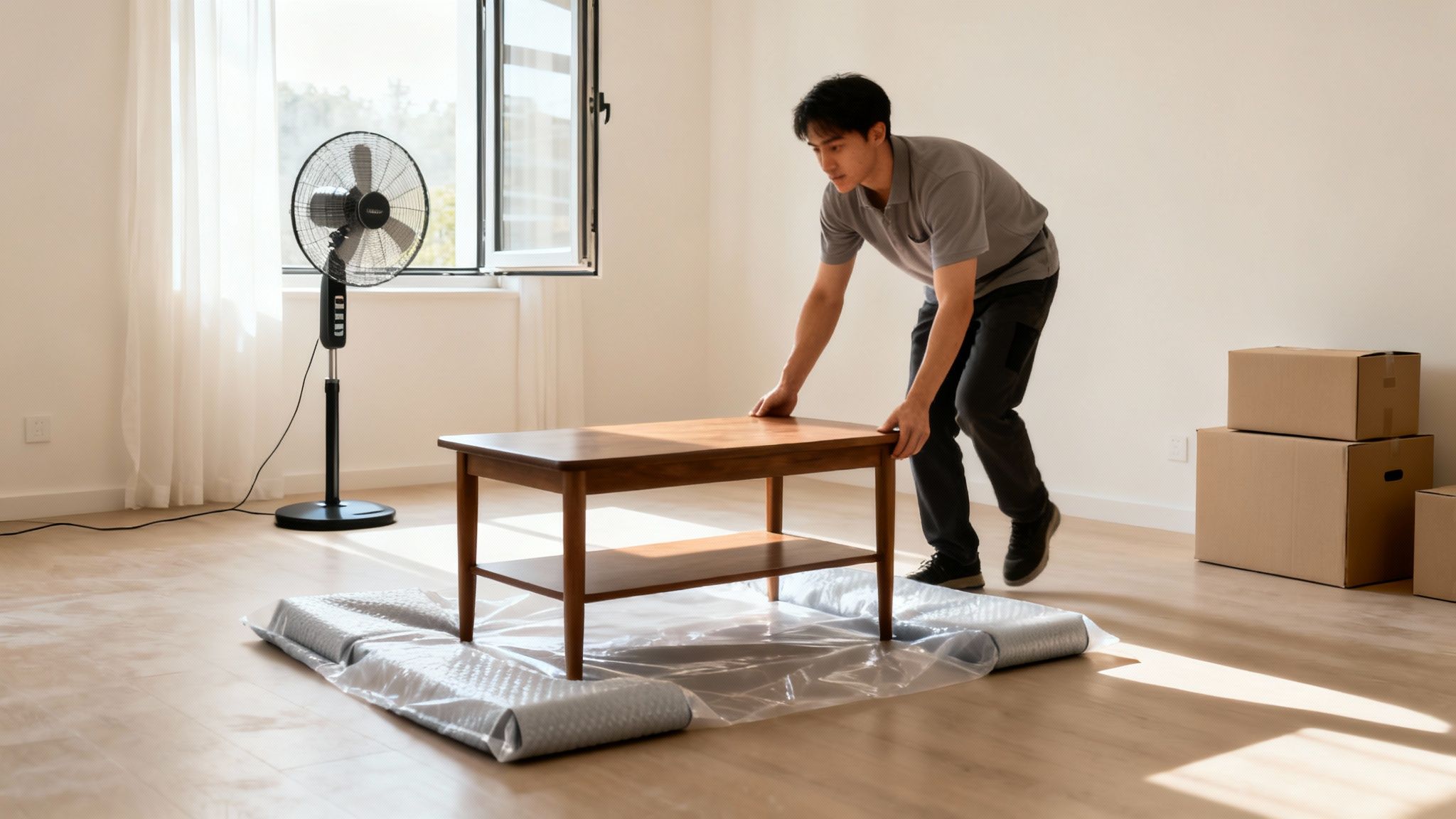 Preparing for carpet cleaning in Vancouver BC home