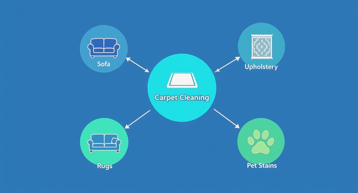 Infographic about carpet cleaning vancouver bc