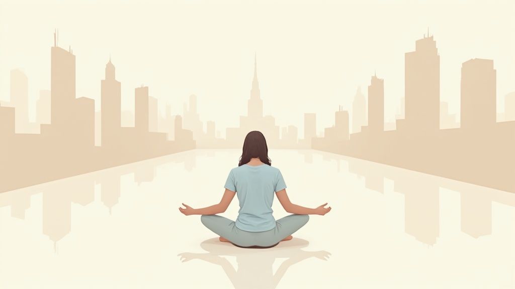 A serene image of hands holding a glowing light, symbolizing inner peace and intuition.