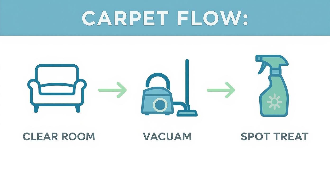 Infographic about best steam cleaning carpets