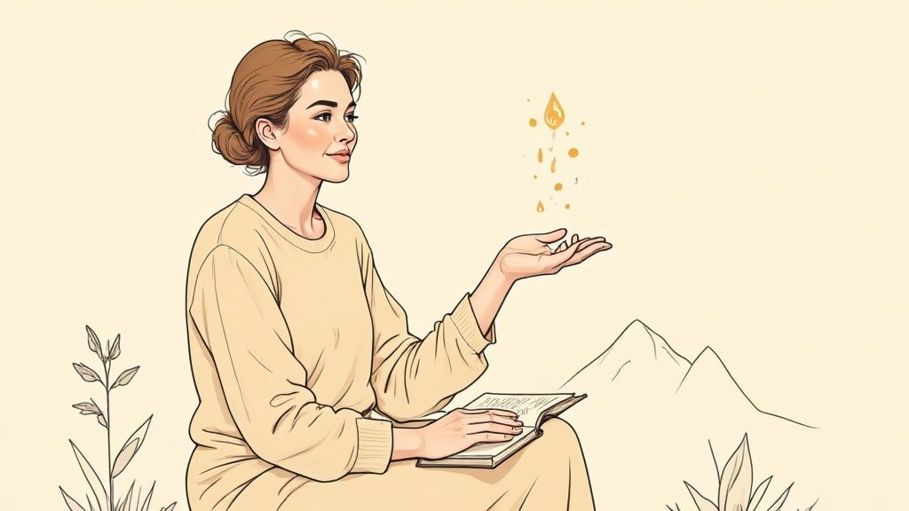 A serene portrait of Amy The Psychic, your guide to intuitive insight in Vancouver.