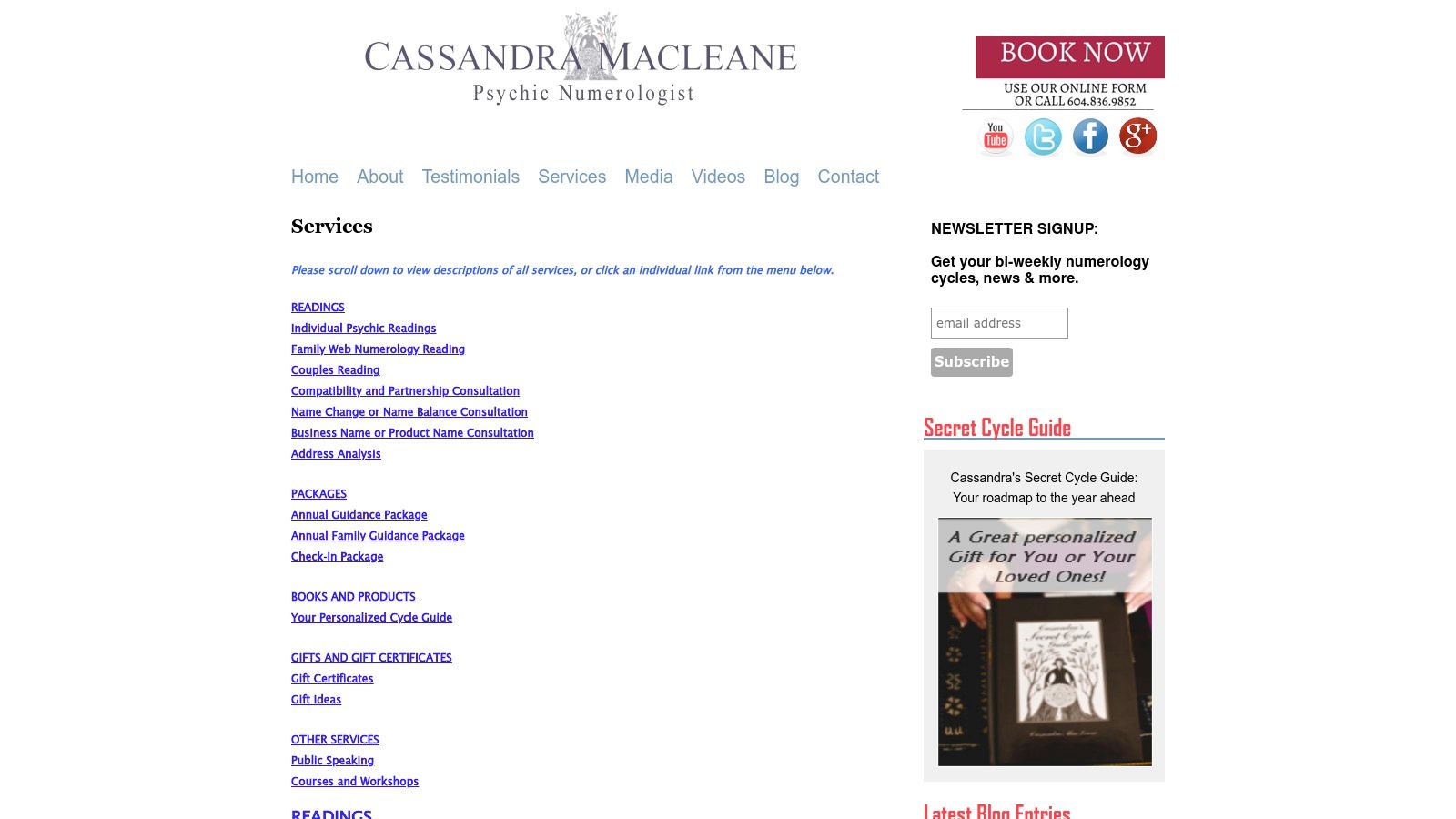 Cassandra Macleane — Numerology & Psychic Readings (Vancouver)