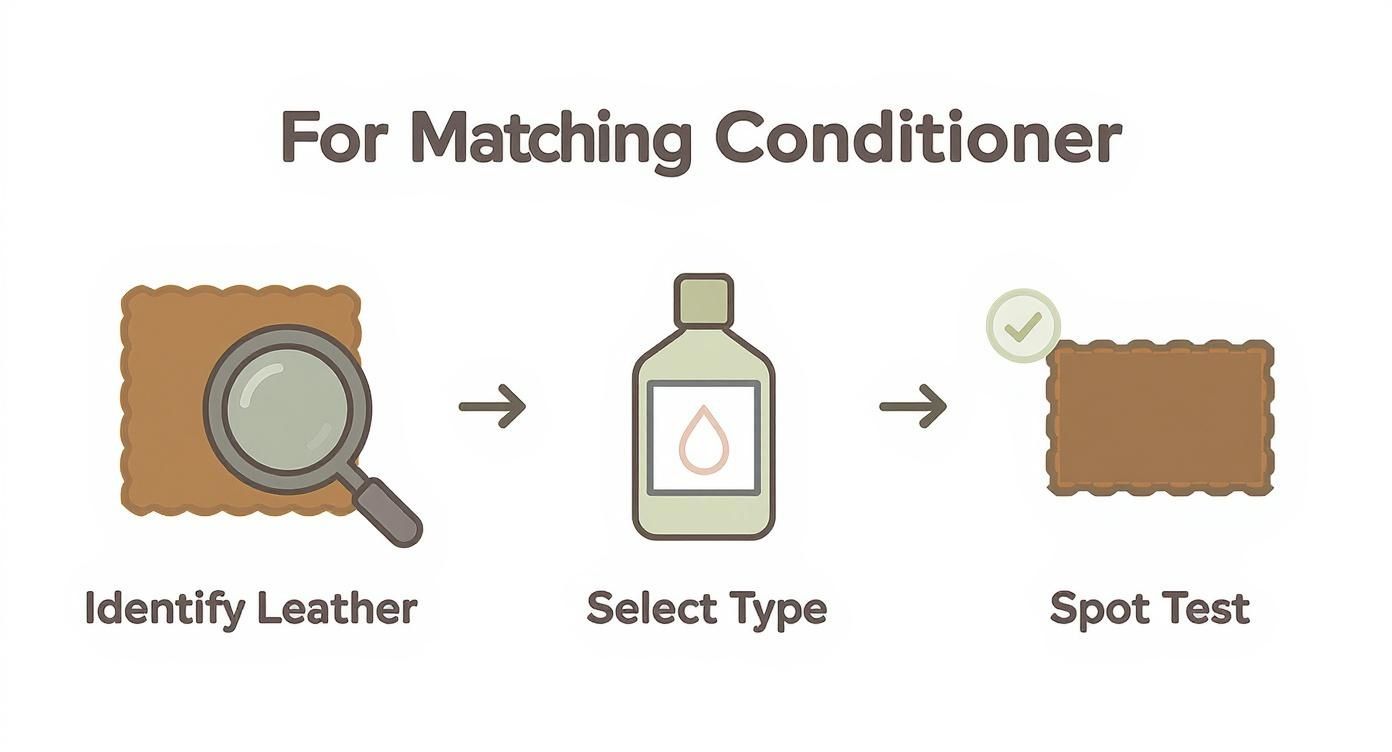 Infographic about best leather conditioner for handbags
