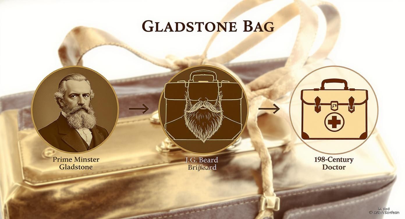 Infographic about leather doctor's bag