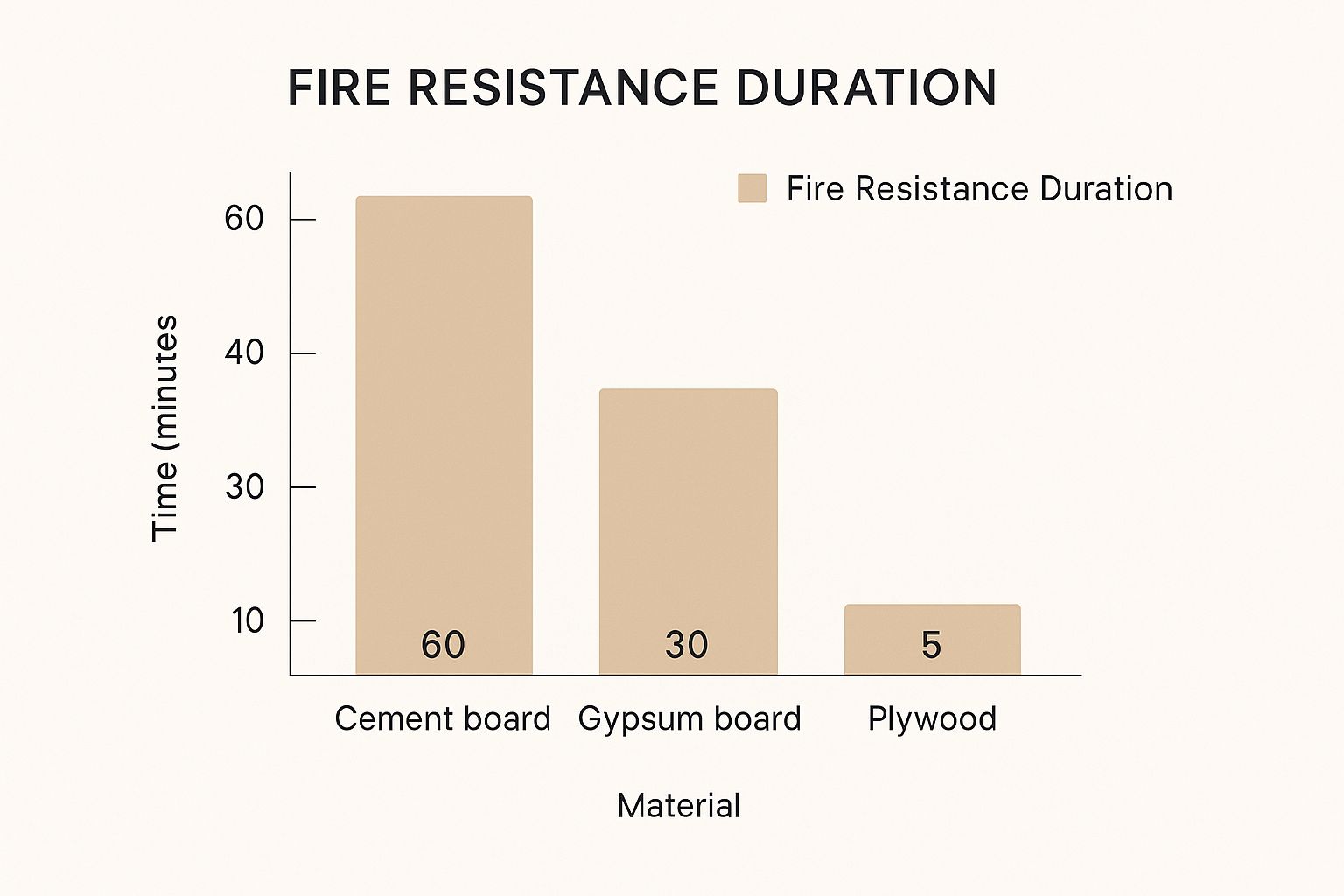 Infographic about cement board fireproof
