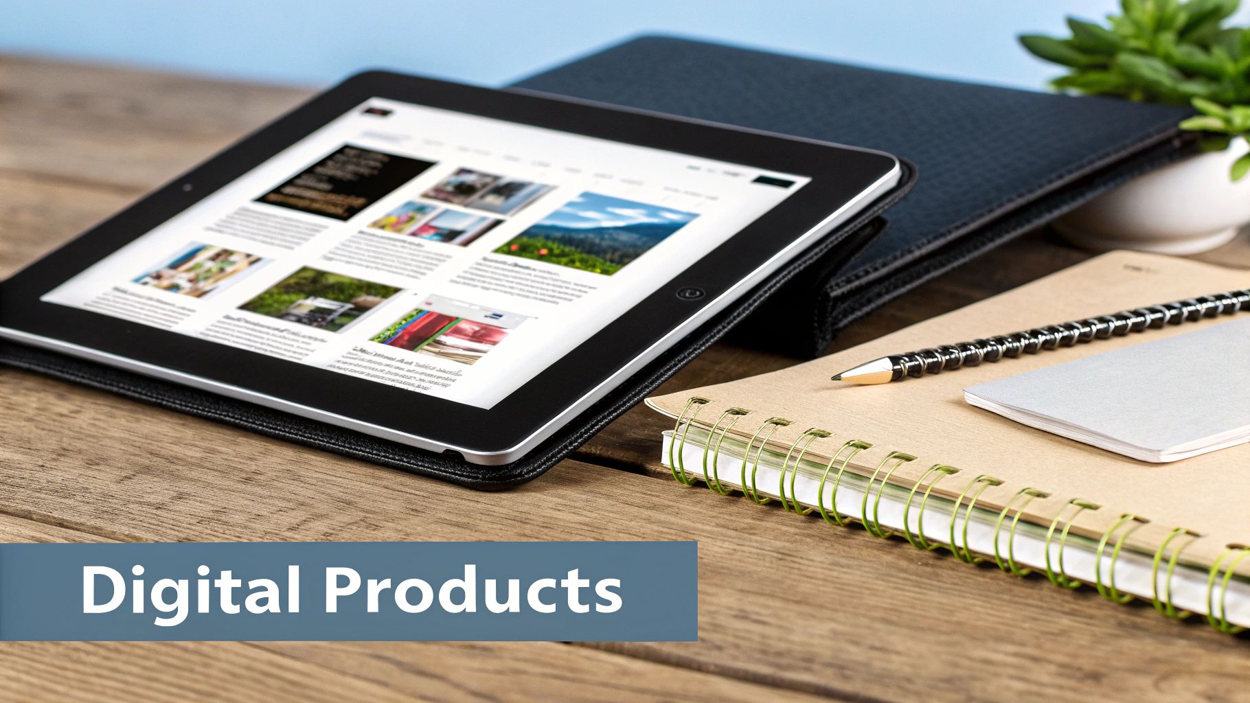 Infographic showing key data about Creating and Selling Digital Products