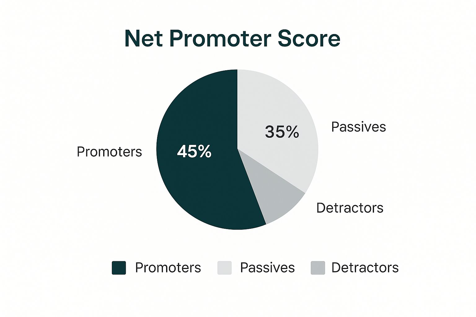 Infographic showing key data about Net Promoter Score (NPS)